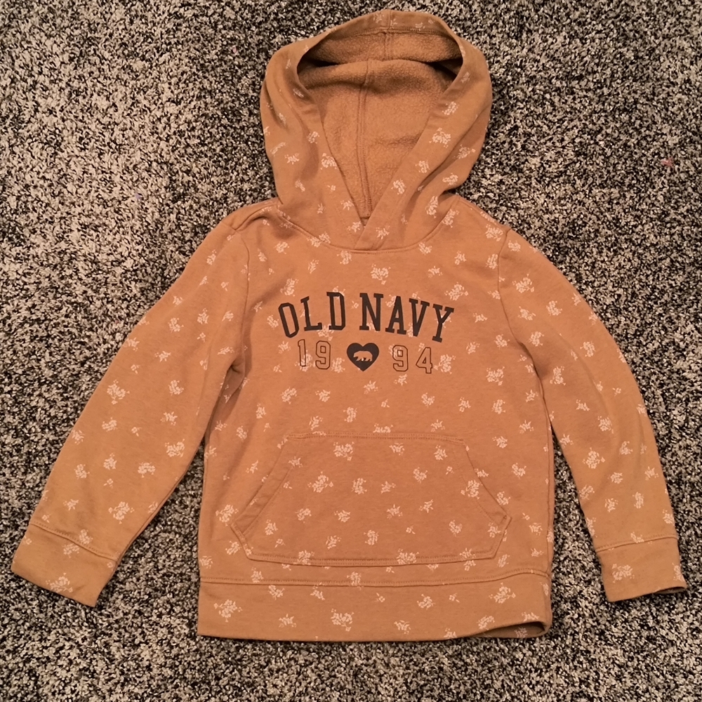 Old Navy Kids Brown Graphic Hoodie